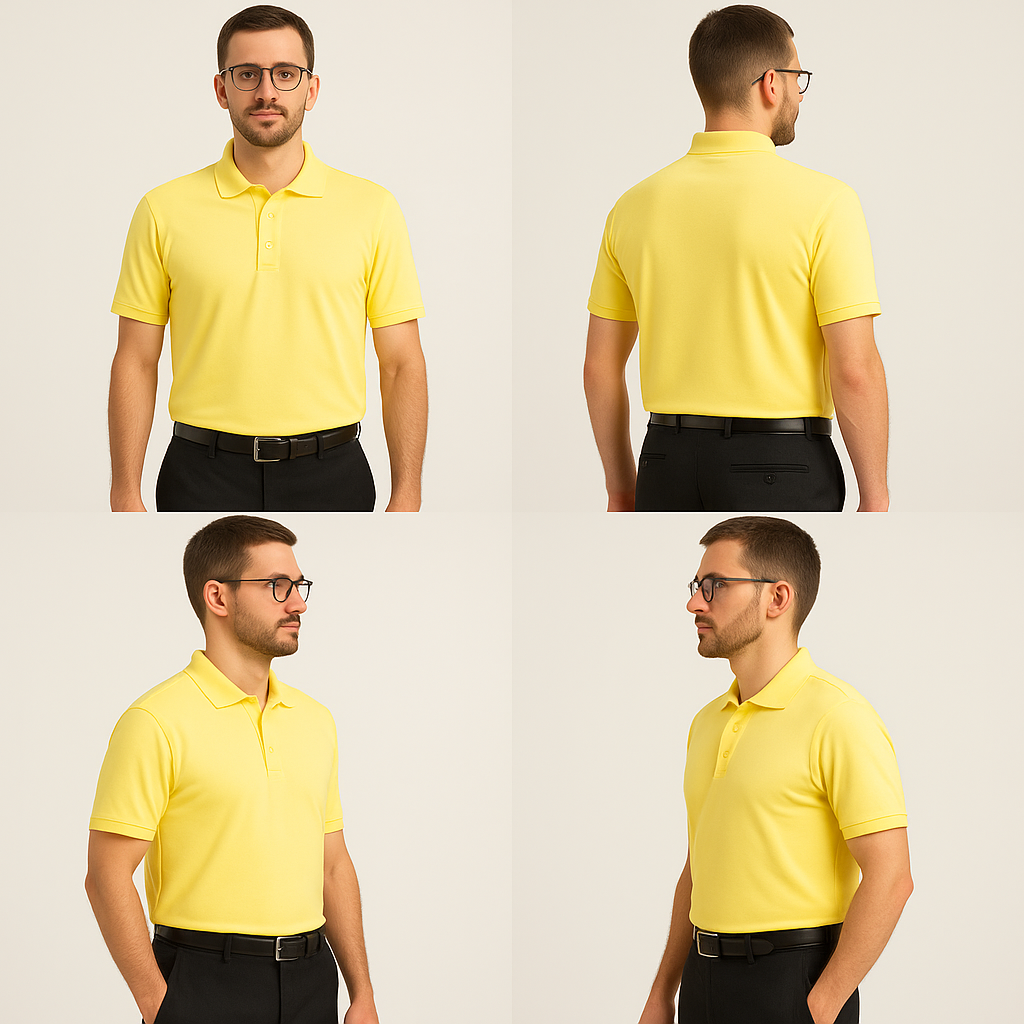 Sunshine Yellow Polo T-Shirt for Men