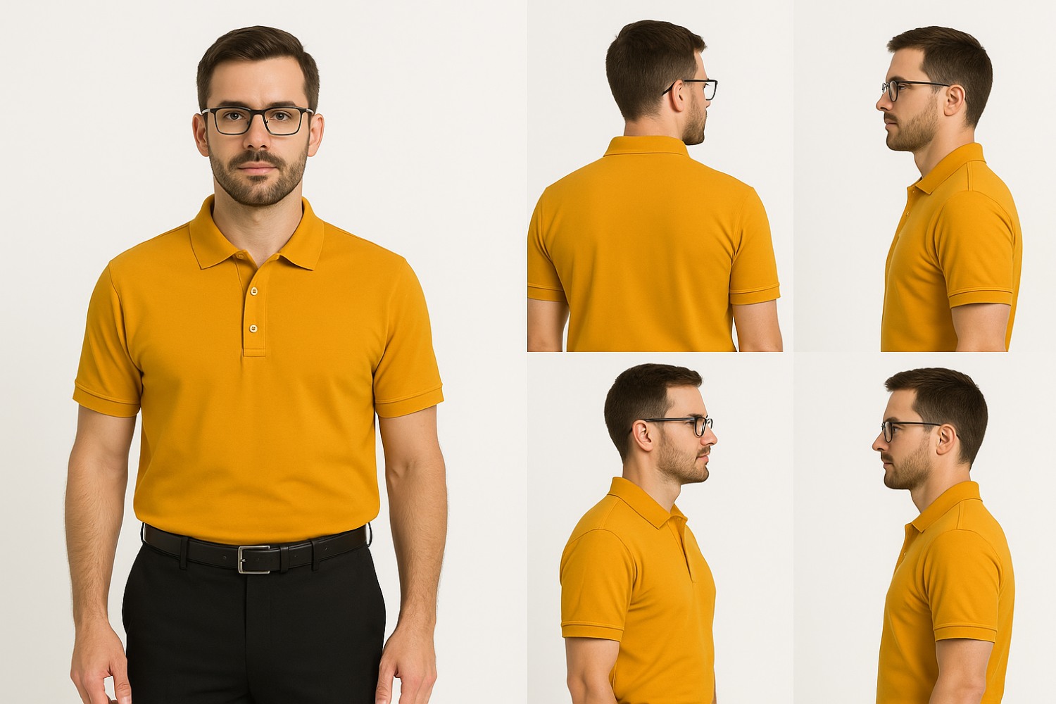 Mustard Yellow Polo T-Shirt for Men