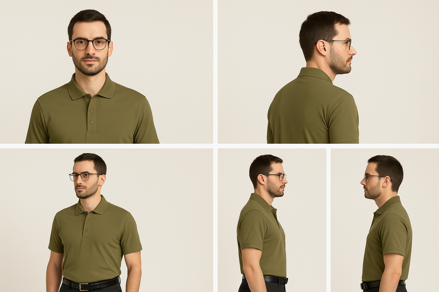 Olive Green Polo T-Shirt for Men